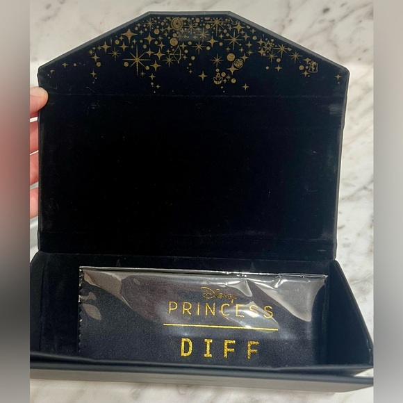 DIFF Disney Princess Sunglasses Cinderella Blue Crystal Glitter Dust Gradient - Picture 13 of 13